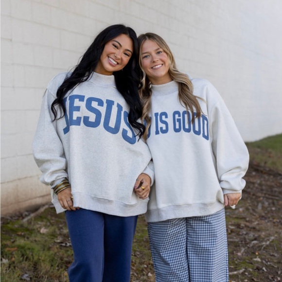 BUCKETLIST Tops - Bucketlist GOD IS GOOD reversible sweatshirt
